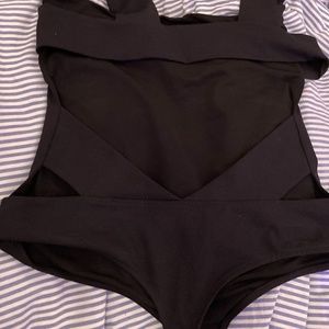 Free people Black bodysuit